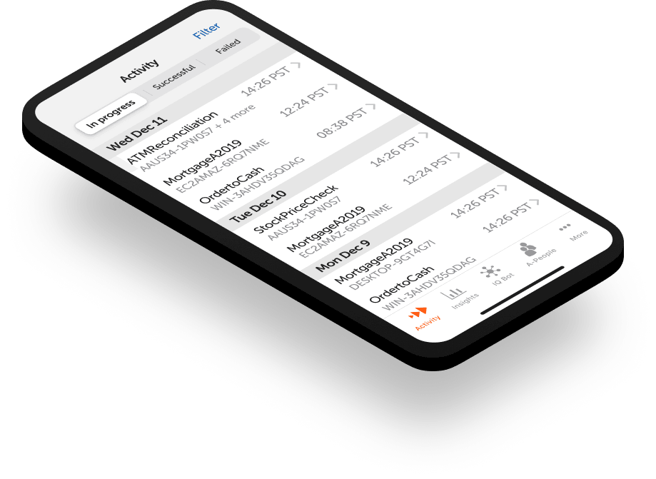 Automation Anywhere mobile application